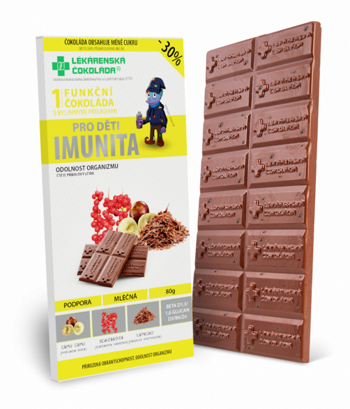 Imunita pro děti, mléčná čokoláda